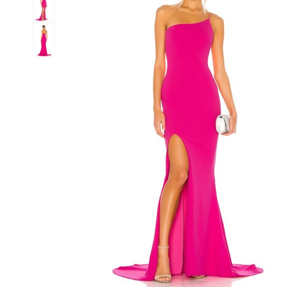 Women's Pink X Revolve Jasmine One Shoulder Gown - Picture 1 of 1